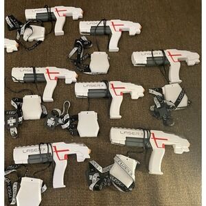 Laser X Revolution (7) Player Sets w/Blasters and Chest Receivers Laser Tag
